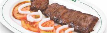 Arrachera servido en La Siesta Steak House