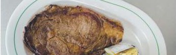 Rib Eye infantil servido en La Siesta Steak House