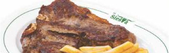 T-Bone servido en La Siesta Steak House